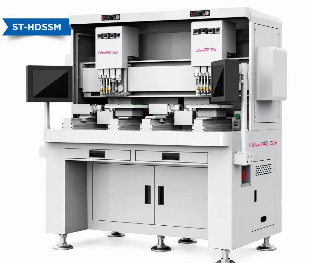 Semsons Tech ST-HDSSM Double Station Double Head Automatic Wax Setting Machine for jewellery diamond setting